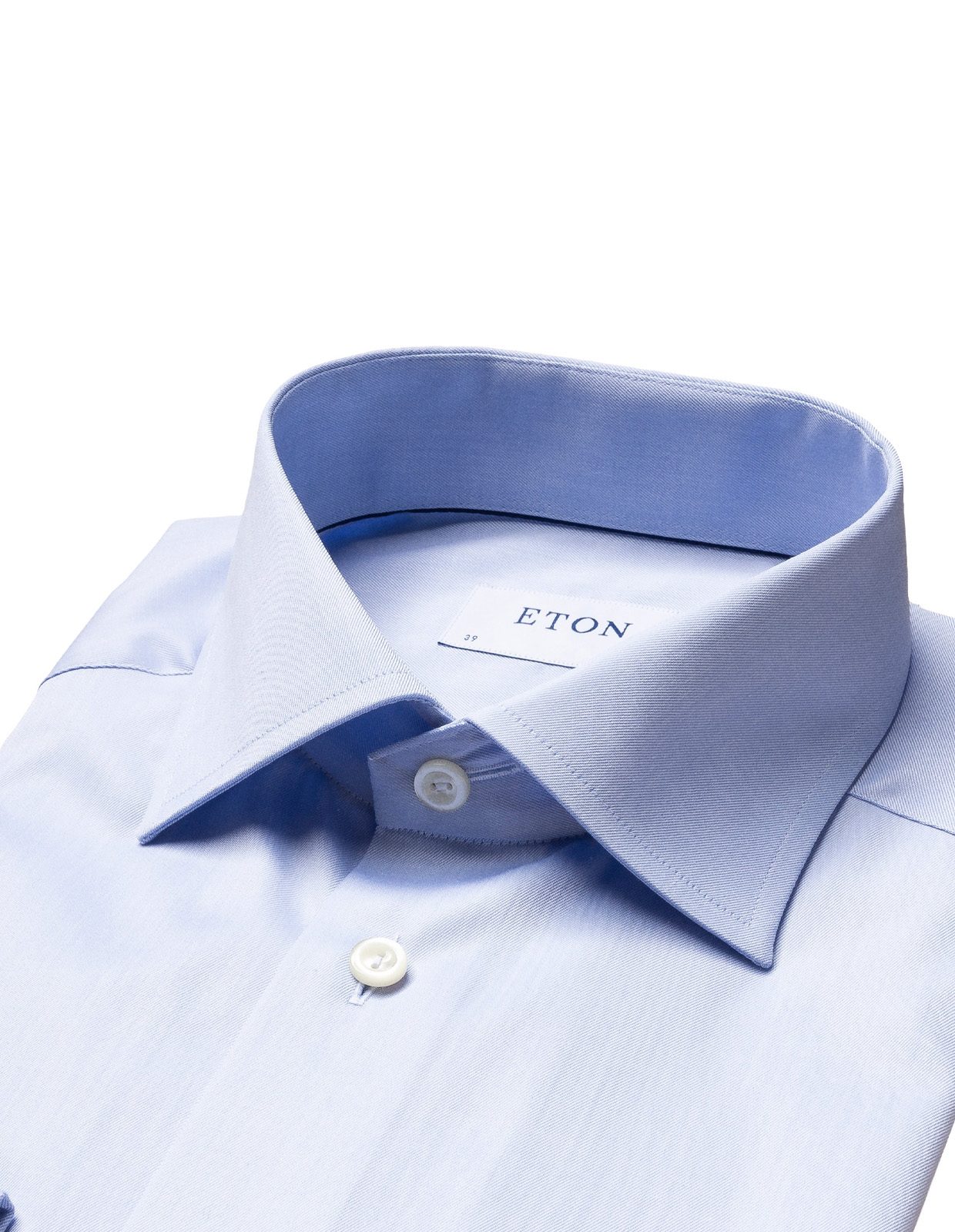 Contemporary Fit Double Cuff Signature Twill Shirt Lj.Blå