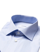 Contemporary Fit Extra Long Sleeve Signature Twill Shirt Lj.Blå