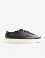 Sneakers Kalvskinn Mörkblå