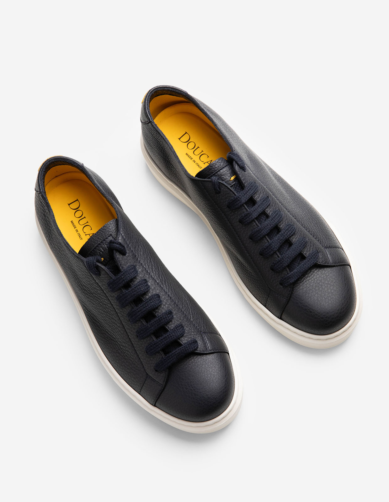 Sneakers Kalvskinn Mörkblå