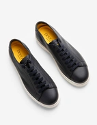 Sneakers Kalvskinn Mörkblå