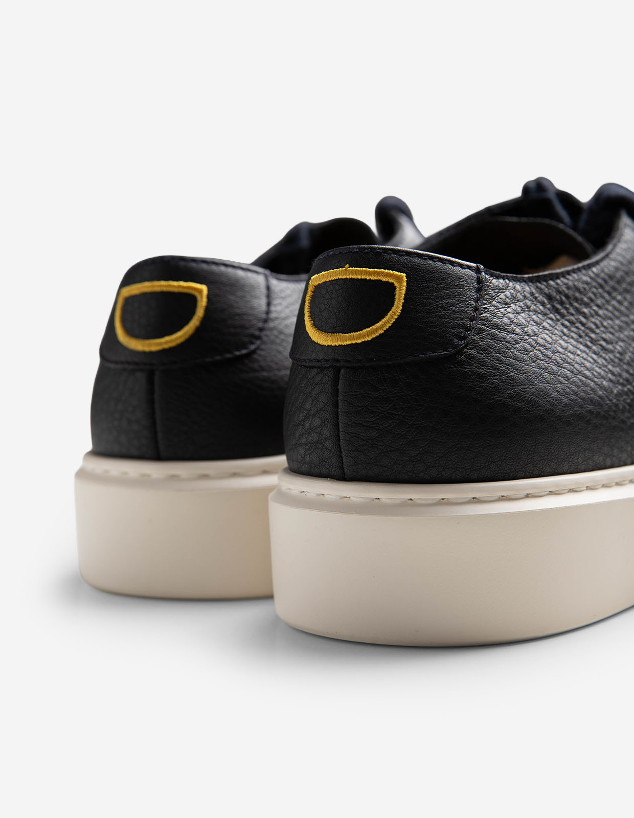 Sneakers Kalvskinn Mörkblå