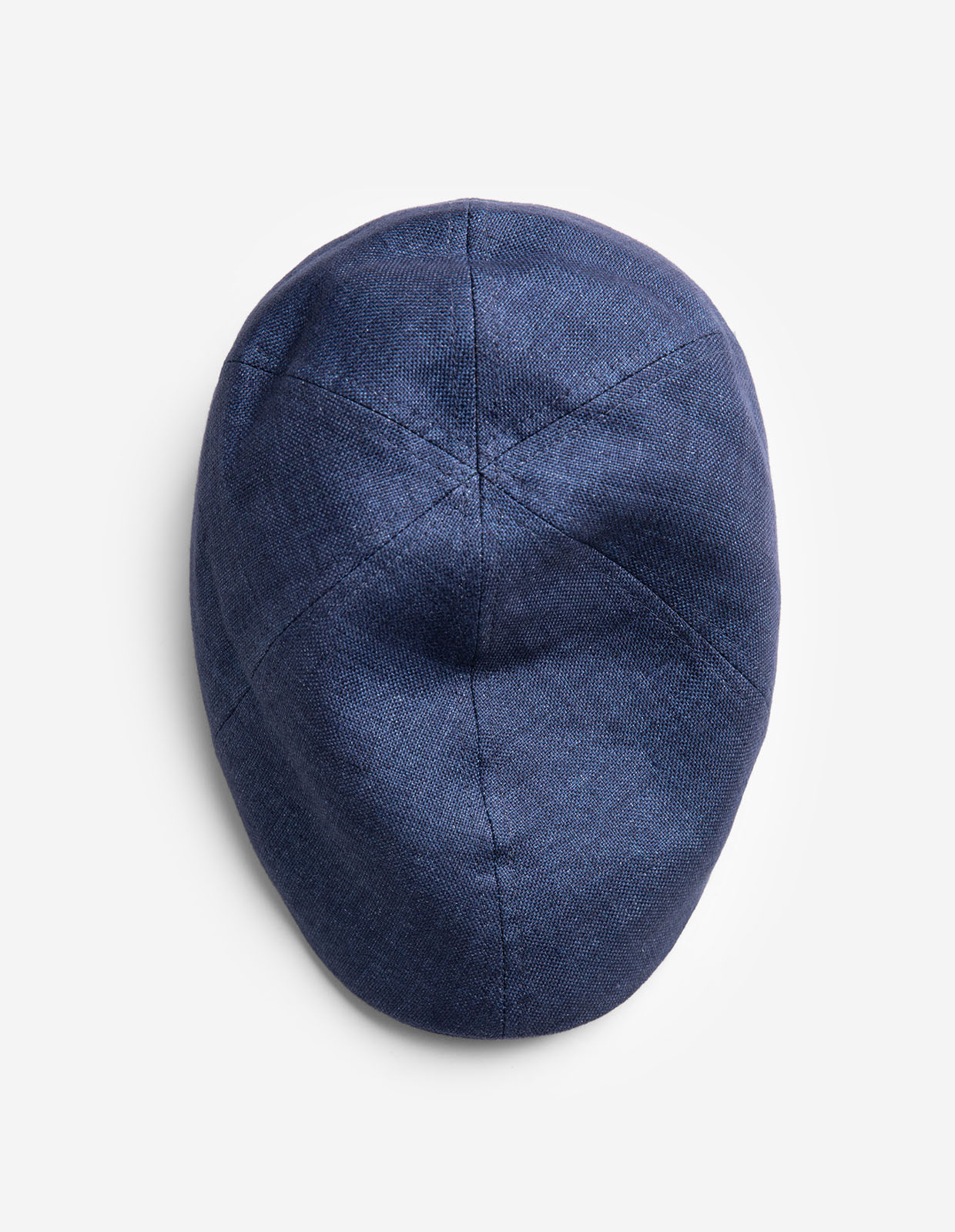 Texas Linen Flat Cap Mörkblå