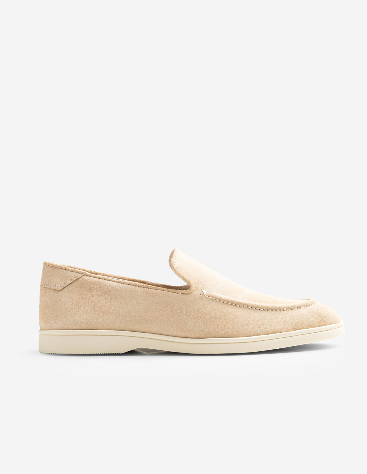 Skor Debonair Slip-On Suede/Rubber/Leather New Sand