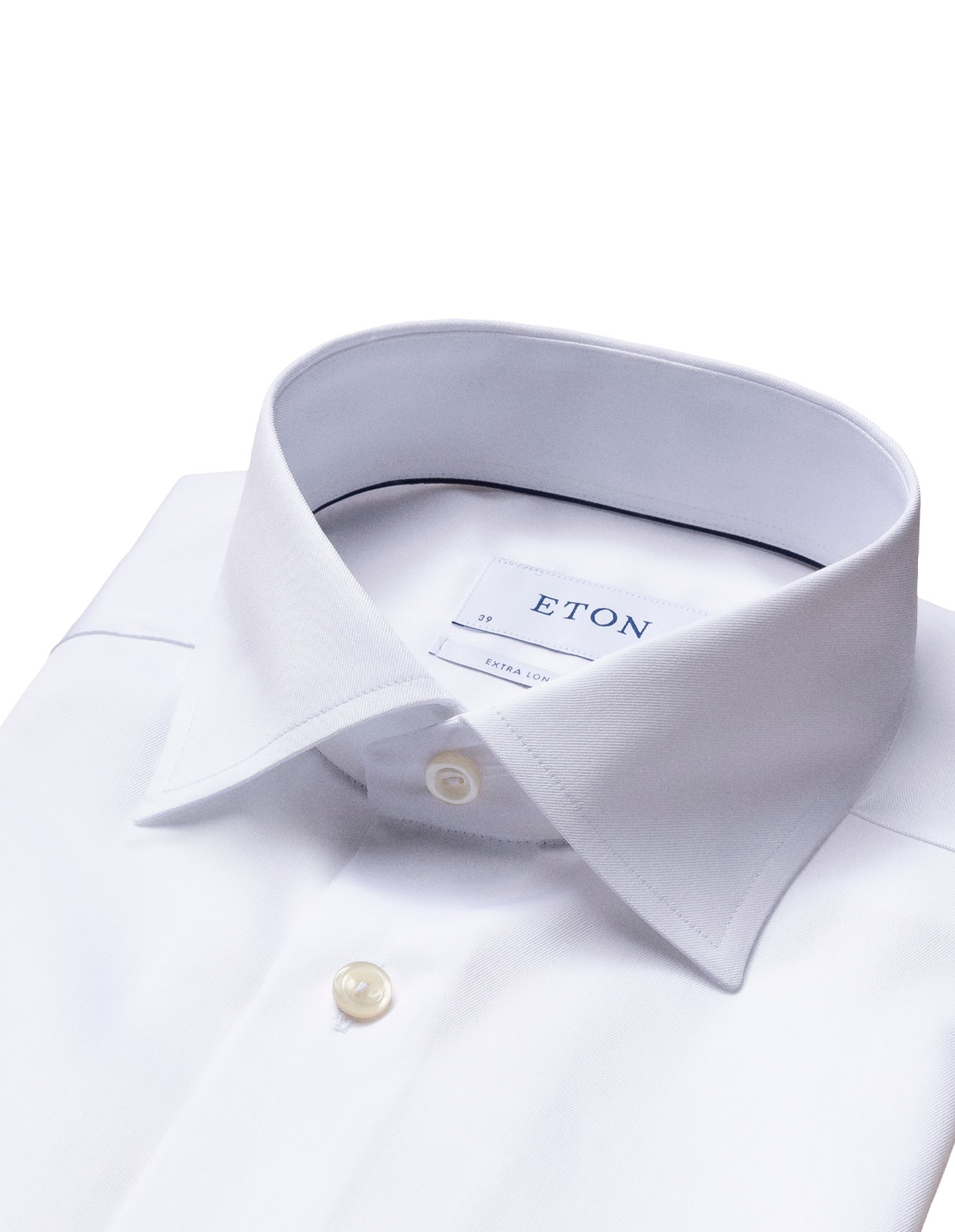Slim Fit Extra Long Sleeve Signature Twill Shirt Vit Slim Fit Extra Long Sleeve Signature Twill Shirt Vit