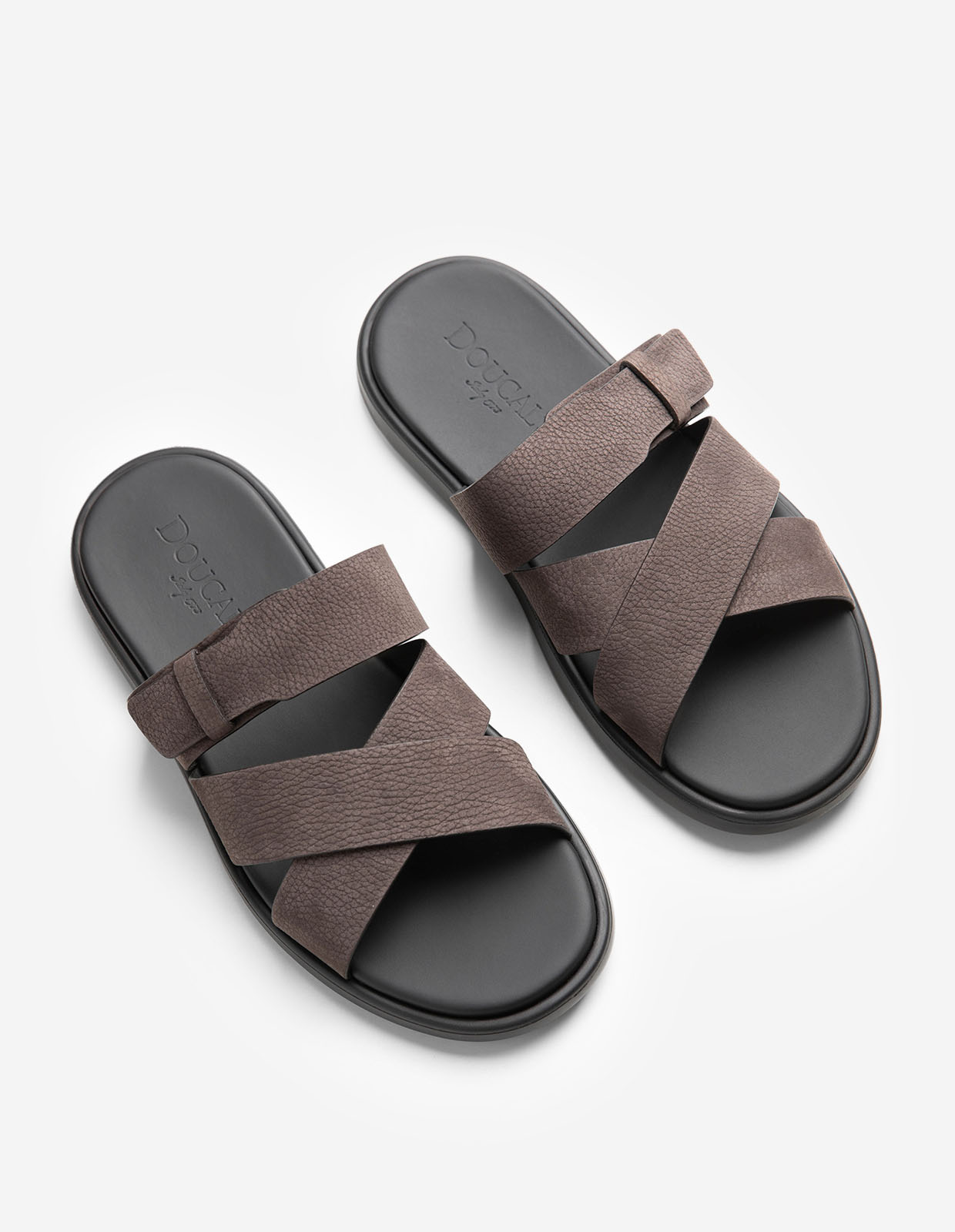 Sandal Nubuck Gråbrun
