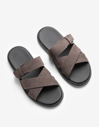 Sandal Nubuck Gråbrun