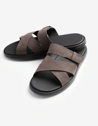 Sandal Nubuck Gråbrun
