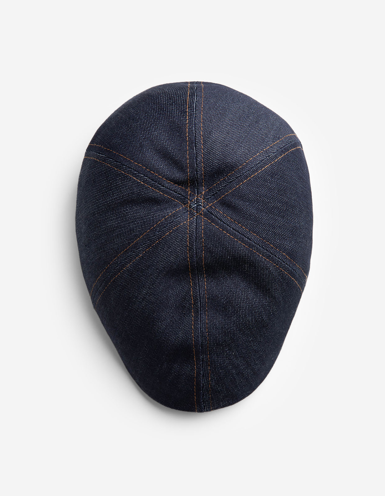 Texas Denim Flat Cap Mörkblå