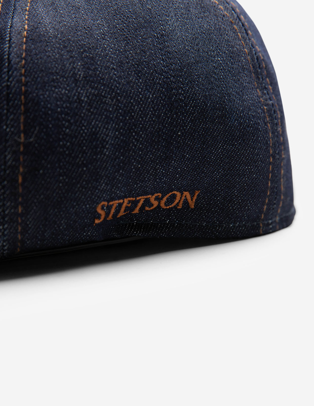 Texas Denim Flat Cap Mörkblå