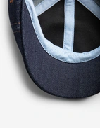 Texas Denim Flat Cap Mörkblå