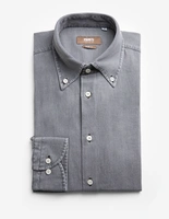 Slim Fit Skjorta Denim Grå