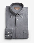 Regular Fit Skjorta Denim Grå