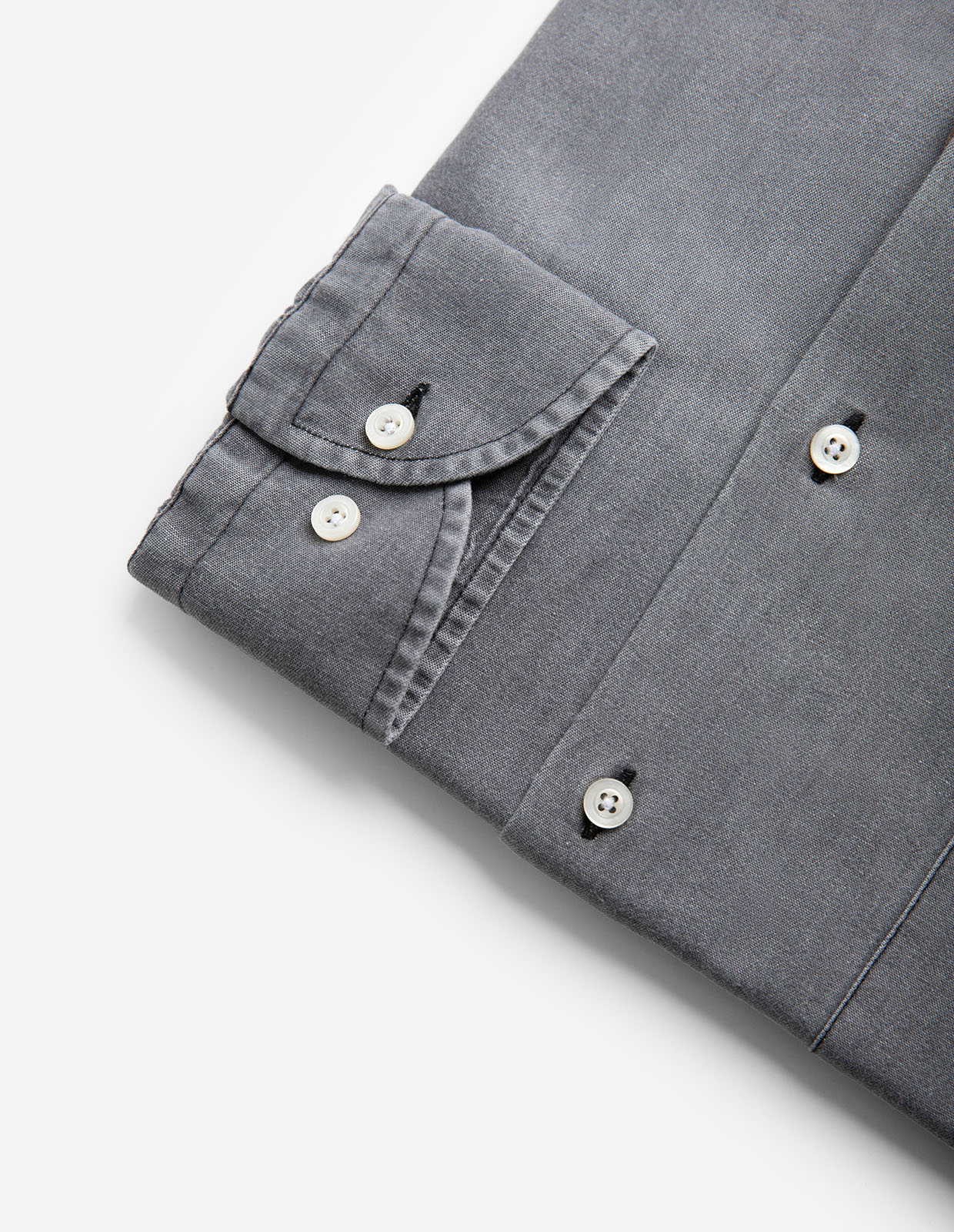 Regular Fit Skjorta Denim Grå