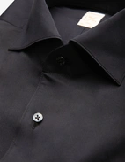 1899 Slim Skjorta Bomull Siden Svart