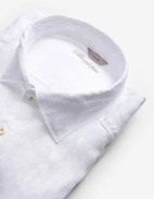 Regular Skjorta Linne Vit