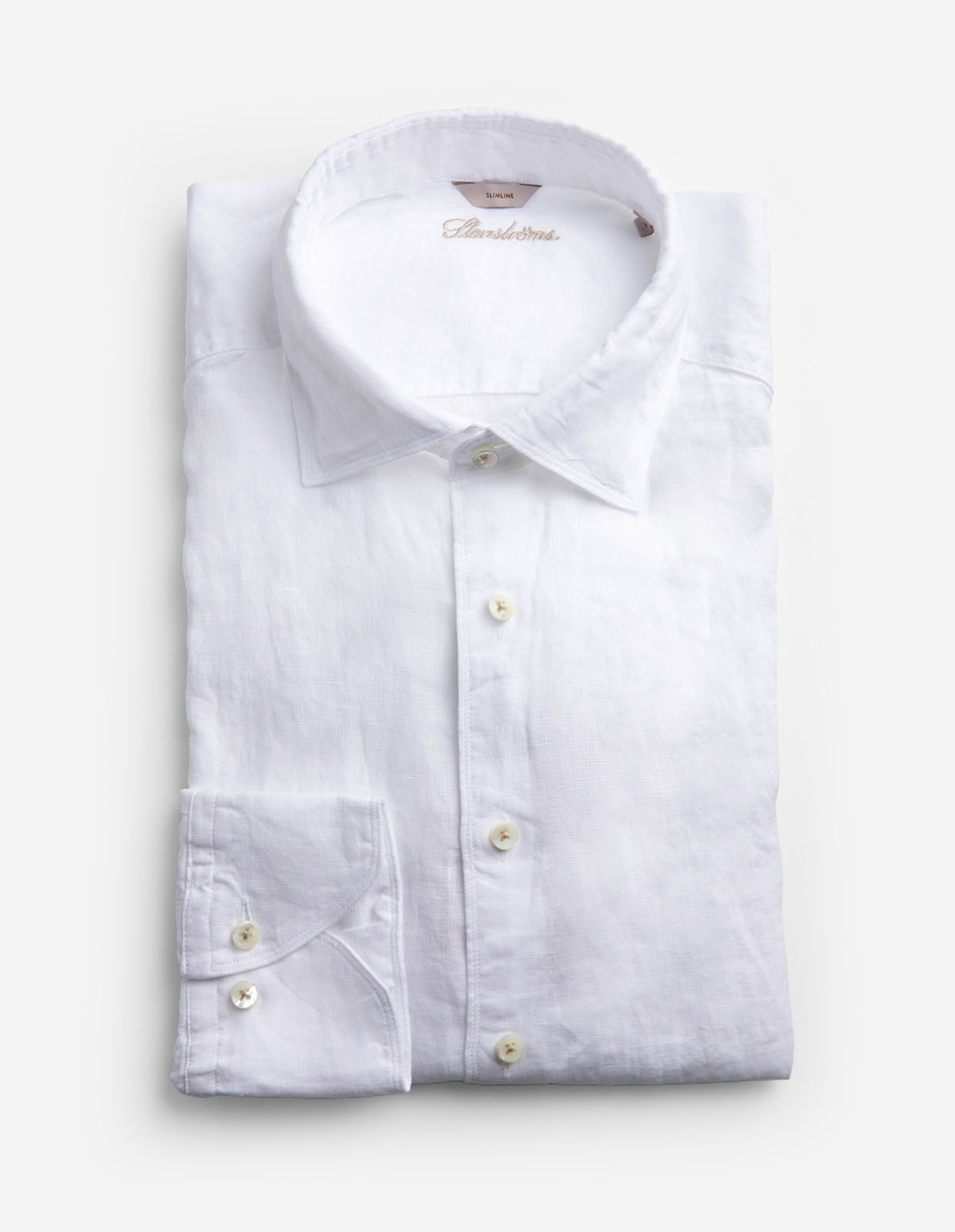 Slimline Skjorta Linne Vit
