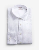 Slimline Skjorta Linne Vit