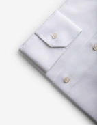 Slim Fit Skjorta Bomull Lyocell Stretch Vit