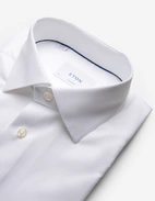 Contemporary Fit Skjorta Bomull Lyocell Stretch Vit