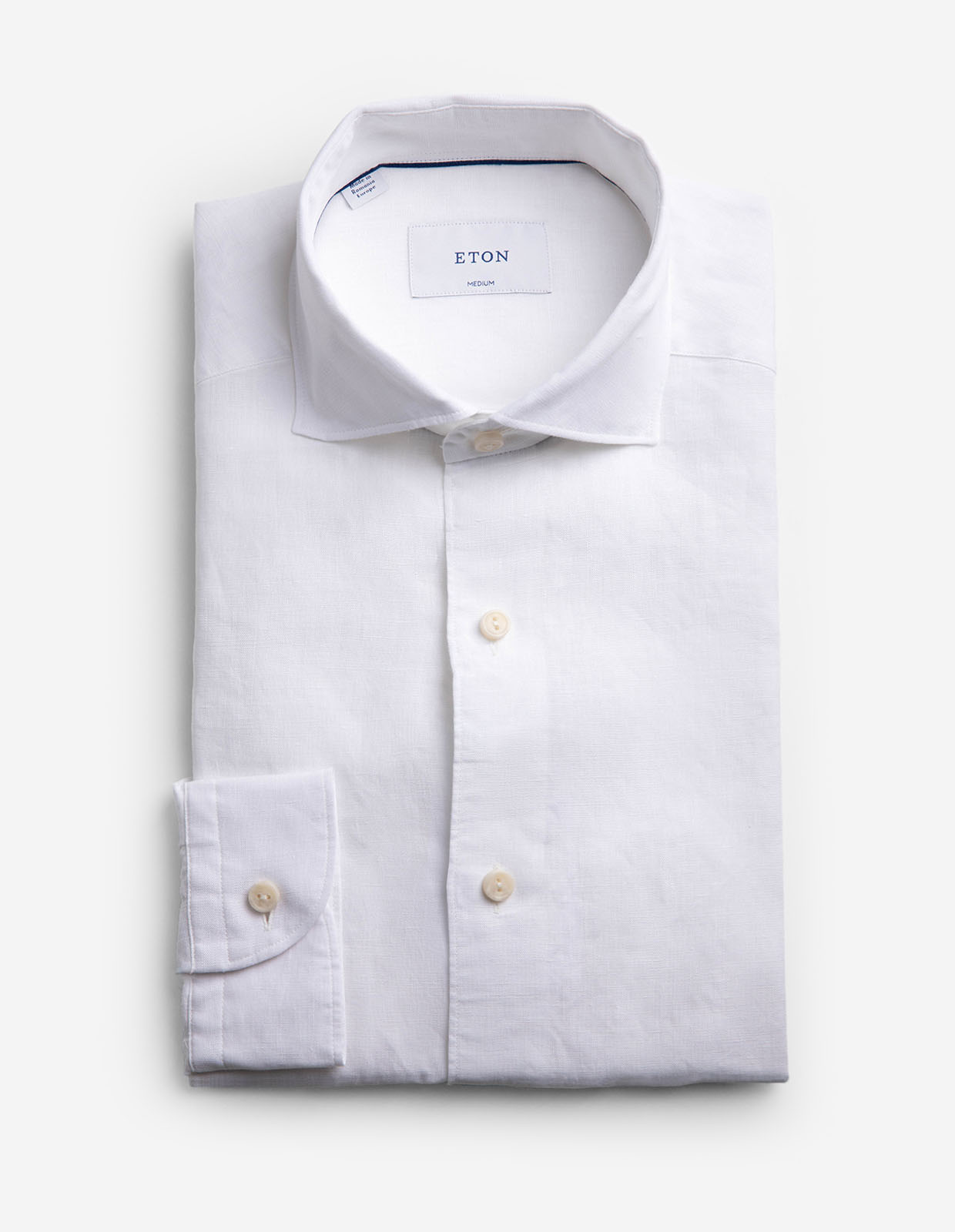 Casual Fit Skjorta Linne Vit