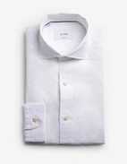 Casual Fit Skjorta Linne Vit