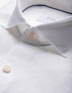 Casual Fit Skjorta Linne Vit