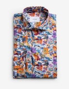 Casual Fit Skjorta Poplin Print Copacabana
