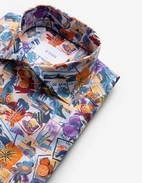 Casual Fit Skjorta Poplin Print Copacabana