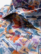 Casual Fit Skjorta Poplin Print Copacabana