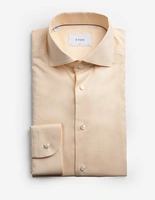 Slim Fit Skjorta Oxford Ljusgul