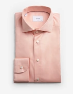 Slim Fit Skjorta Oxford Ljus Orange