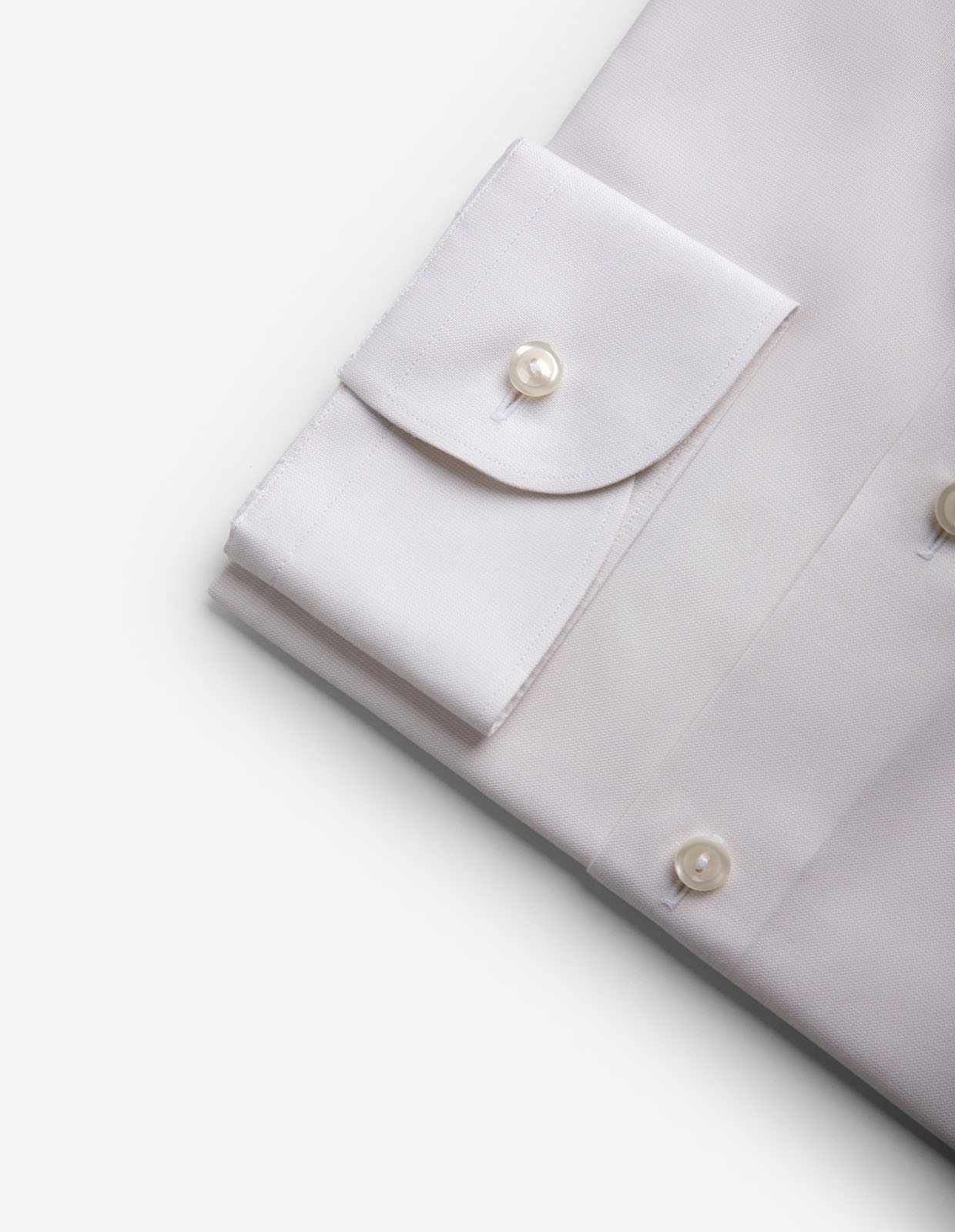 Contemporary Fit Skjorta Oxford Benvit