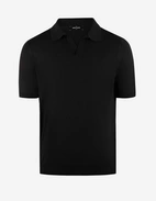 Polo Piquet Silk Svart