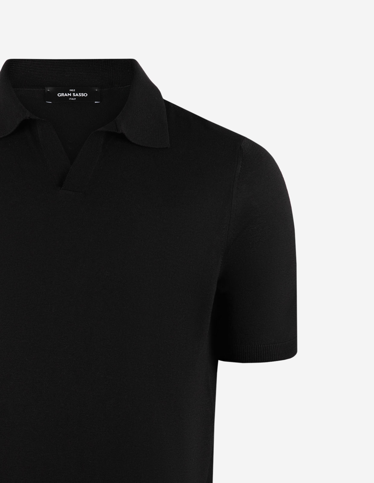 Polo Piquet Silk Svart