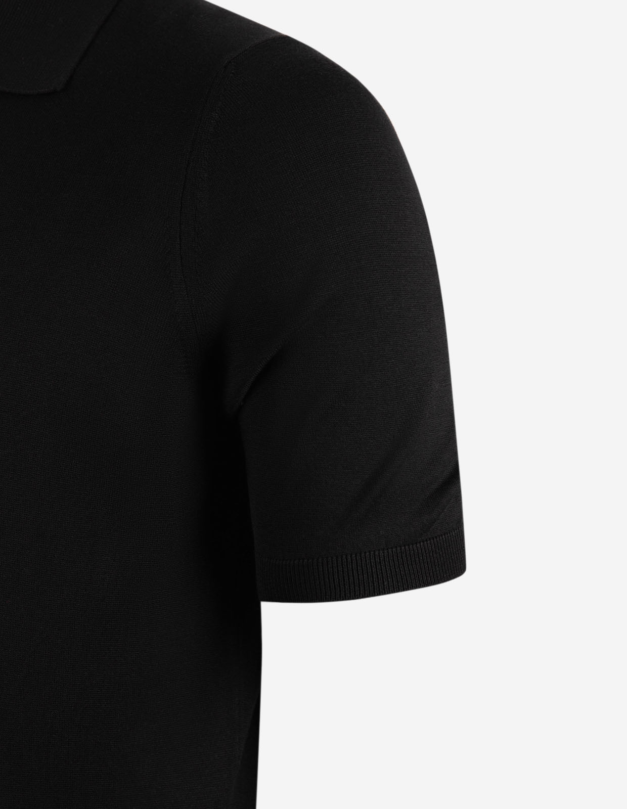 Polo Piquet Silk Svart