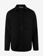 Utility Overshirt Bomull Linne Svart