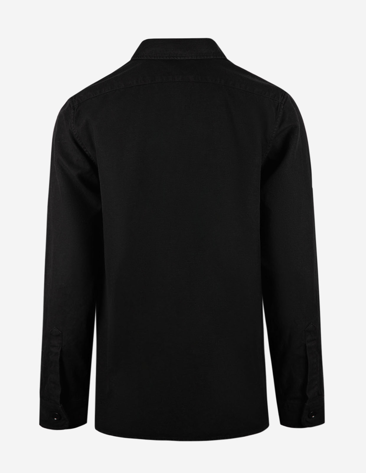 Utility Overshirt Bomull Linne Svart