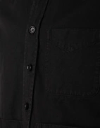 Utility Overshirt Bomull Linne Svart