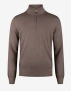 Zip-tröja Vintage S Merino Gråbeige