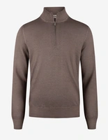 Zip-tröja Vintage S Merino Gråbeige
