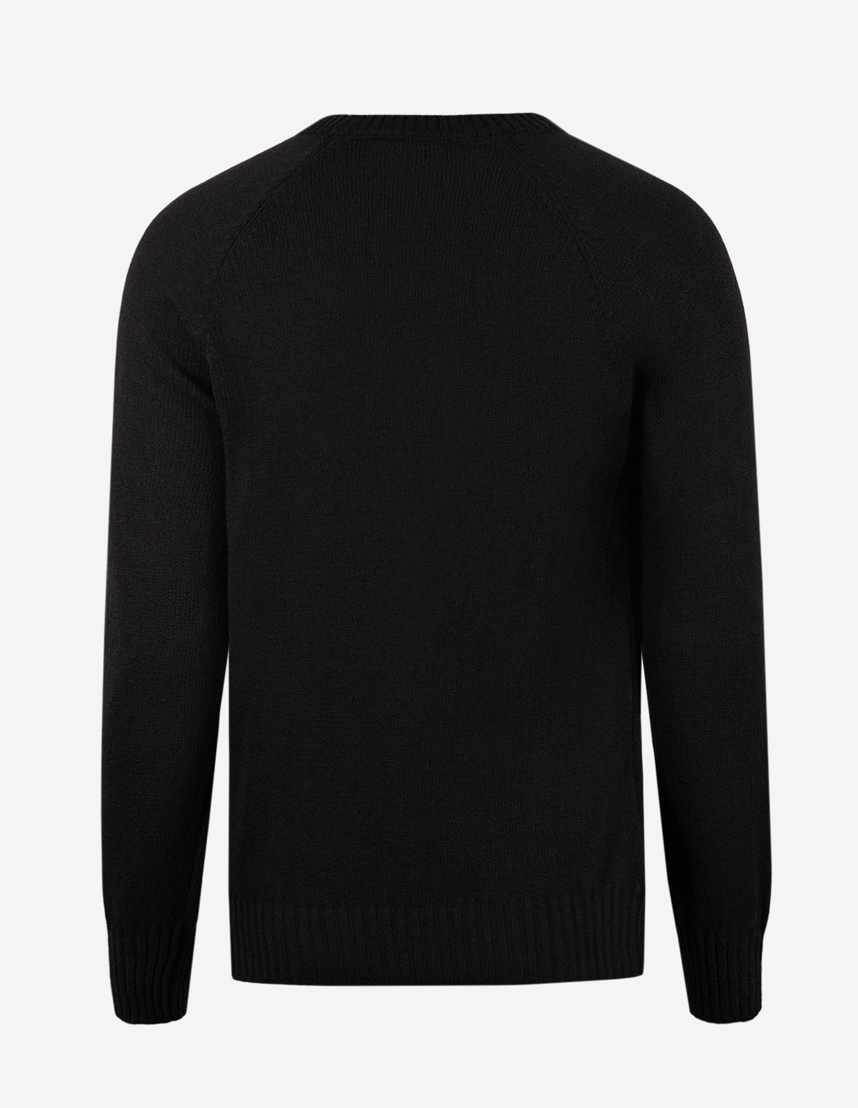 Tröja Rundhals Stickad Svart