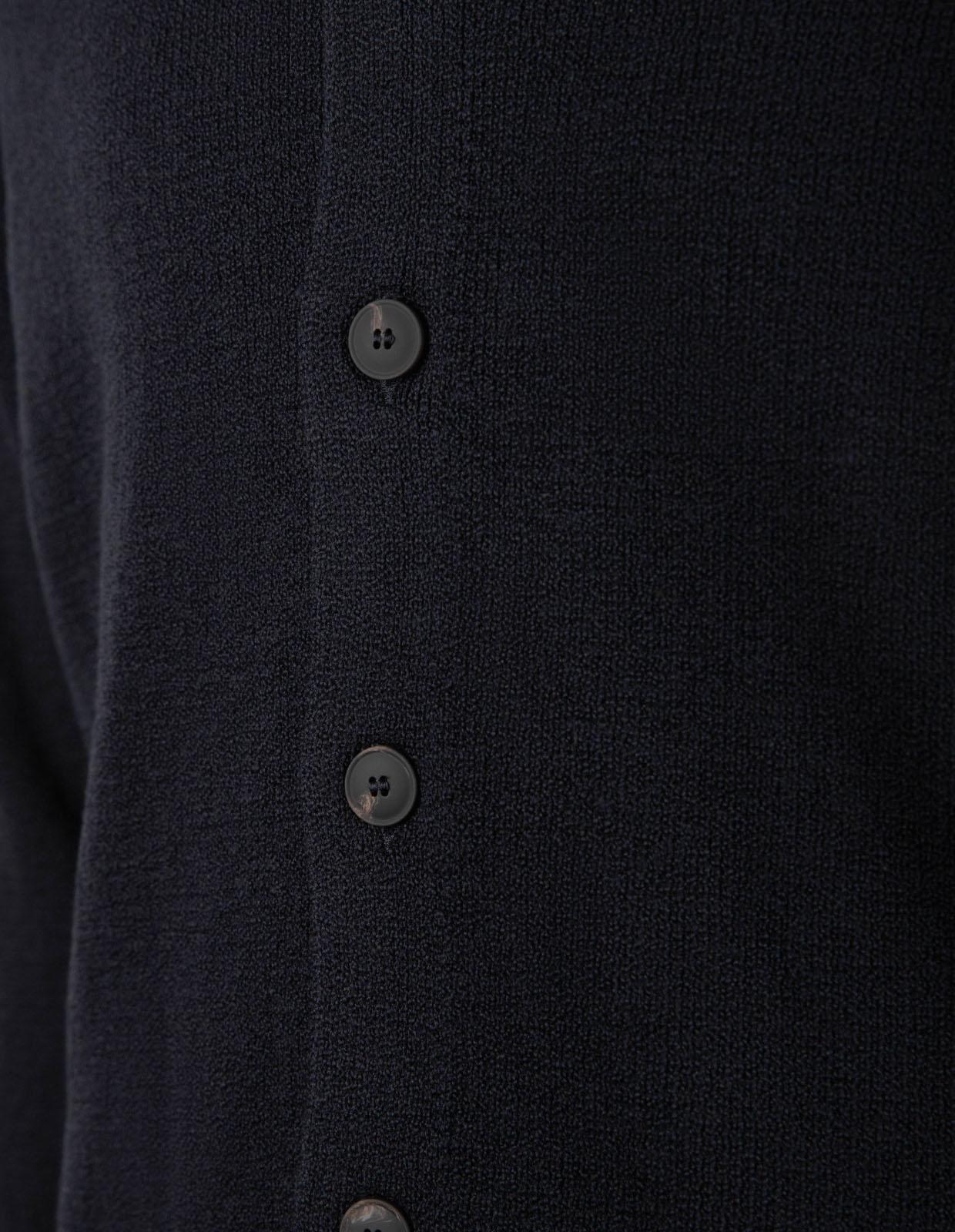 Skjortcardigan Bomull Cashmere Navy