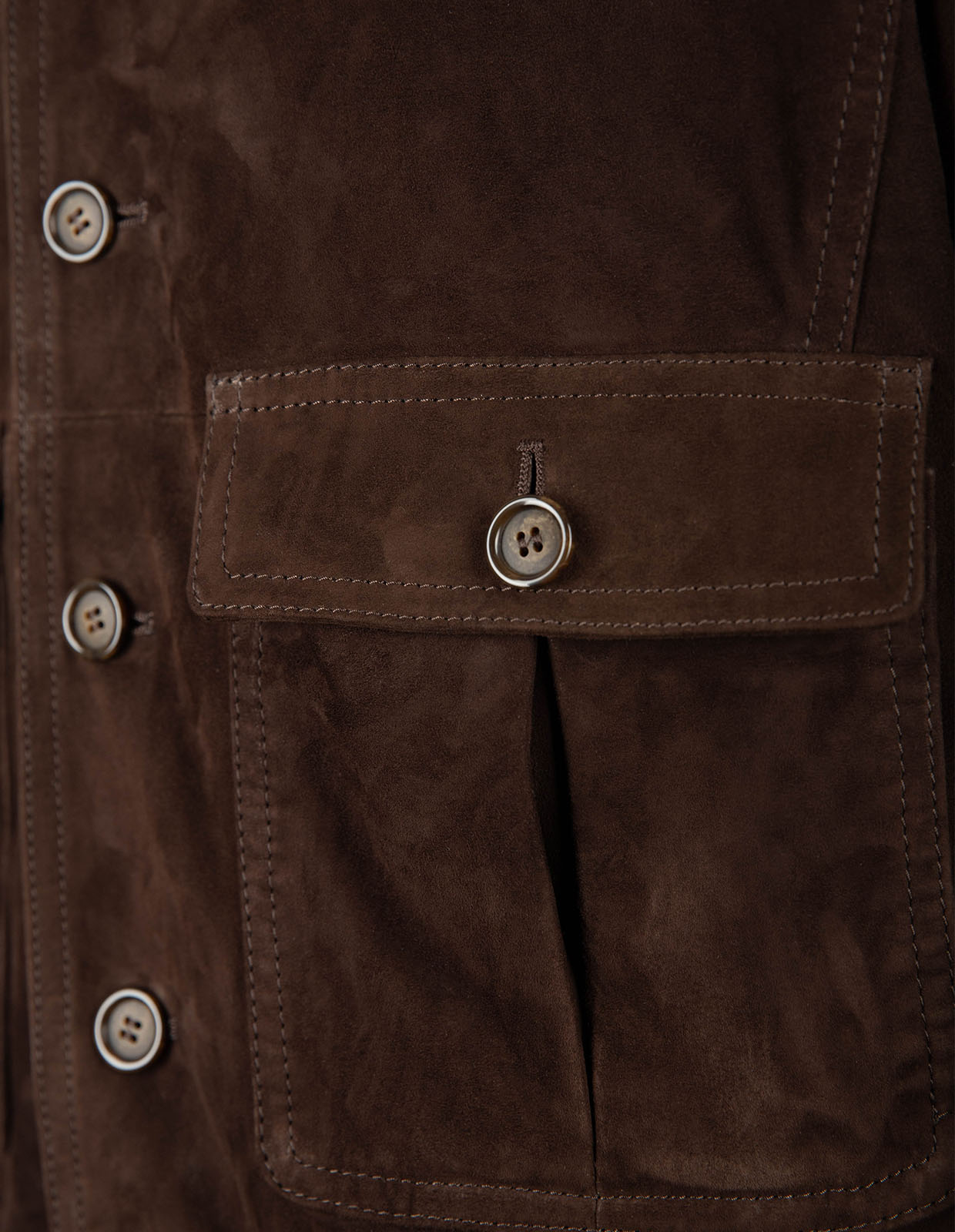 Mockajacka Blouson Getmocka Mörkbrun