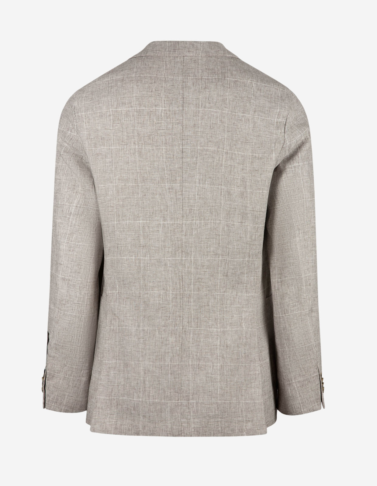 Ferry Kavaj Linne Glencheck Ljusbeige