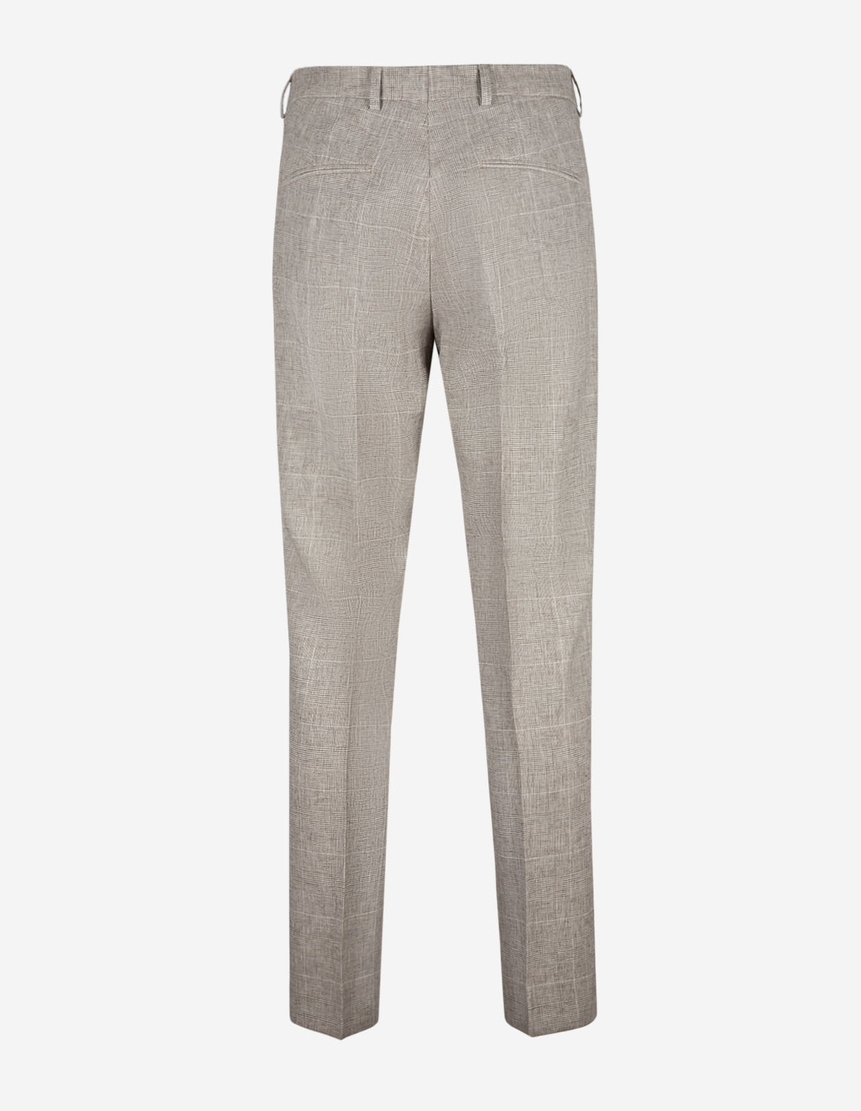 Dandy Byxa Linne Glencheck Ljusbeige