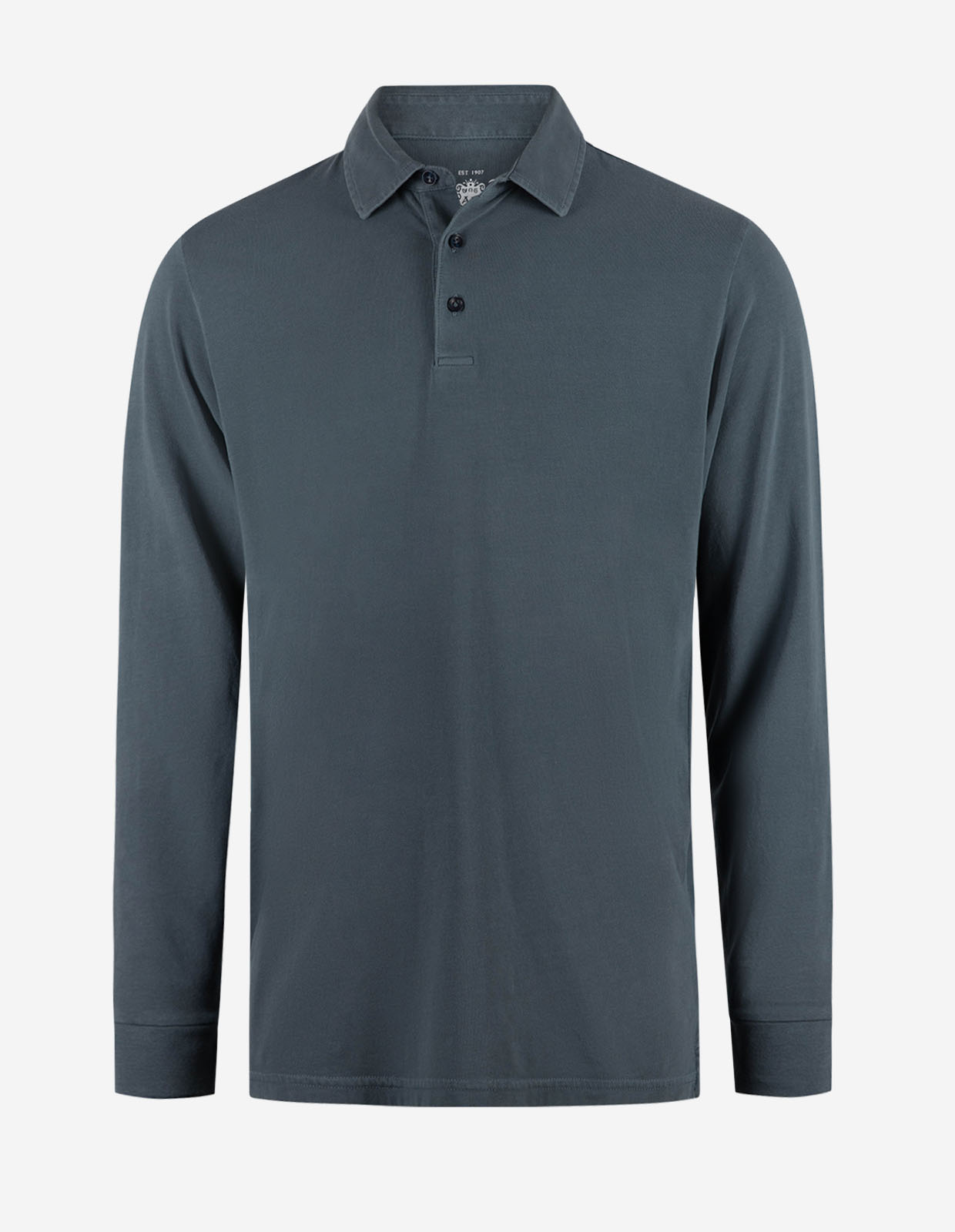 Storwood Långärmad Pikétröja Marinblå