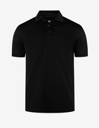 Pikétröja Filo di Scozia Jersey Svart