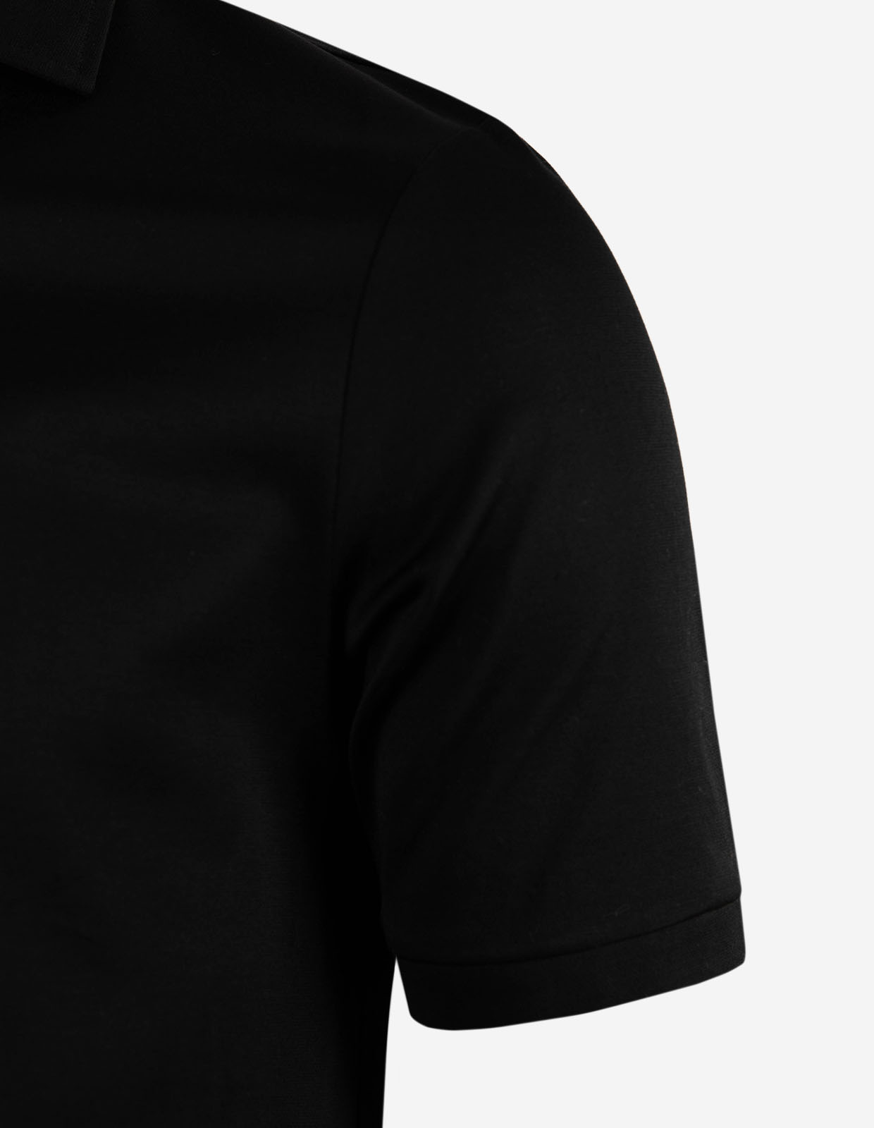 Pikétröja Filo di Scozia Jersey Svart
