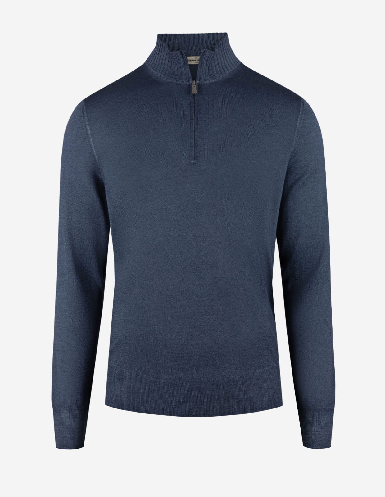 Zip-tröja Vintage S Merino Blå